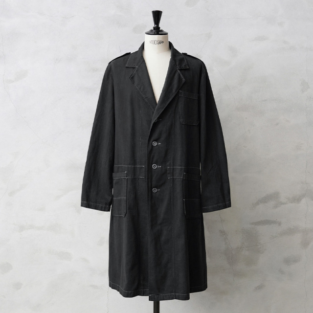 実物 新品 デッドストック オランダ軍 チェンジボタン ワークコート BLACK染め【キャンペーン対象外】【I】ミリタリーファッション 軍服