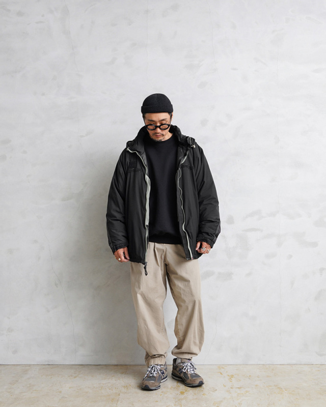 実物 USED 米軍 ECWCS Gen III Level 7 ジャケット DEEP BLACK染め  