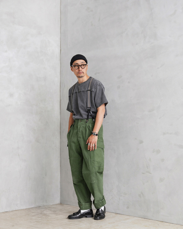 実物 USED スウェーデン軍 M-59 カーゴパンツ 