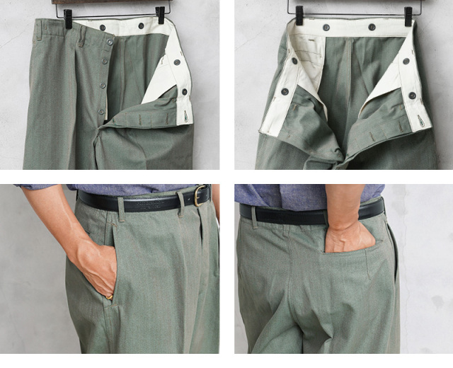 実物 新品 デッドストック スウェーデン軍 プリズナー パンツ 