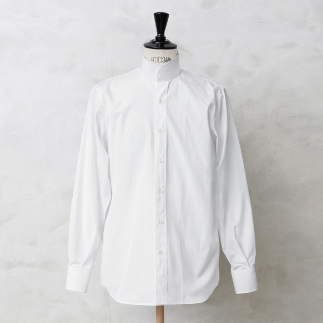 実物 新品 デッドストック イタリア海軍 スタンドカラー オフィサーシャツ【キャンペーン対象外】【I】ミリタリーファッション 軍服