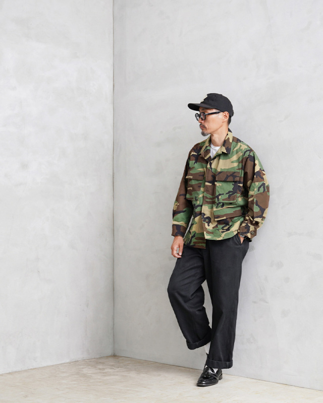 実物 新品 デッドストック 米軍 BDU WOODLAND CAMO ジャケット