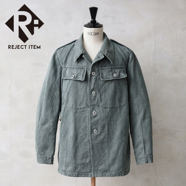 リジェクト 訳あり品 実物 USED スイス軍 前期型 デニム ワークジャケット【キャンペーン対象外】【I】 ミリタリー
