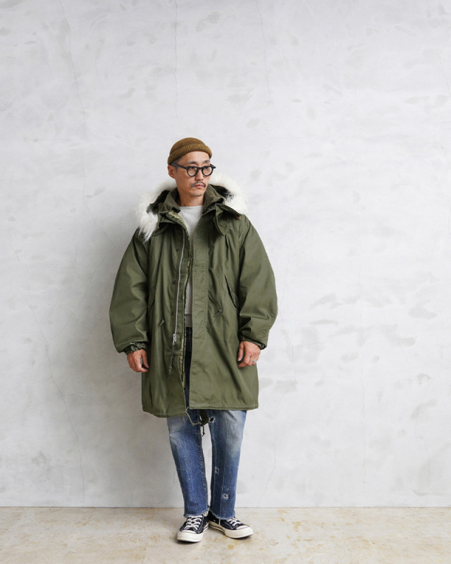 希少 実物 新品 デッドストック 米軍 M-65 フィッシュテールパーカー  