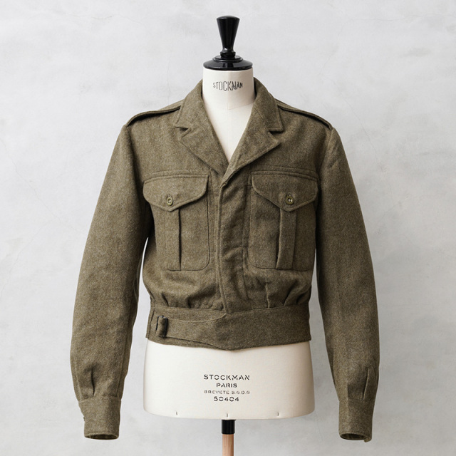 実物 新品 デッドストック イギリス軍 1949 PATTERN BATTLE DRESS（バトルドレス）ウール ジャケット【キャンペーン対象外】【I】ミリタリー
