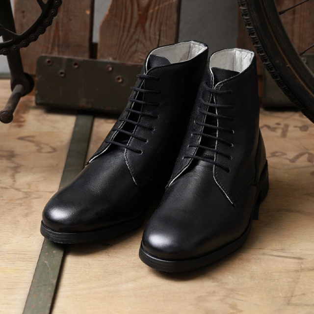 ☆今だけ15%OFF☆実物 新品 デッドストック ルーマニア軍 レザー オフィサーブーツ ブラック【キャンペーン対象外】【I】ミリタリー
