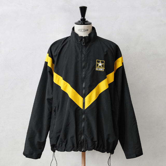 実物 新品 デッドストック 米軍 U.S.ARMY BLACK APFU トレーニングジャケット【キャンペーン対象外】【I】ミリタリー