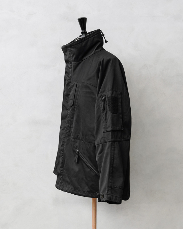 実物 USED オーストリア軍 パラトルーパージャケット DEEP BLACK染め