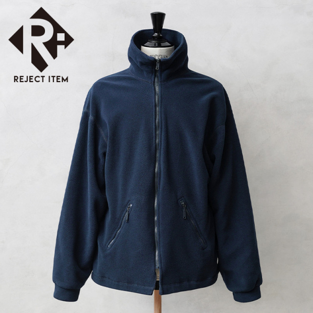 リジェクト 訳あり品 実物 USED フランス軍 スタンドカラー フリース ジャケット NAVY【キャンペーン対象外】【I】 ミリタリー