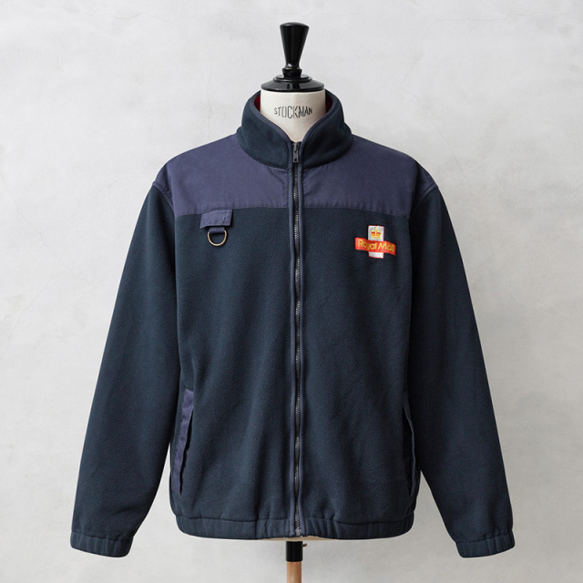 実物 USED イギリス ROYAL MAIL フリースジャケット ネイビー【キャンペーン対象外】【I】ミリタリー