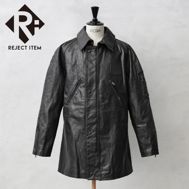 リジェクト 訳あり品 実物 USED イタリア警察 1980～90年代 POLIZIA DI STATO ポリス レザージャケット #3【キャンペーン対象外】【I】 ミリタリー