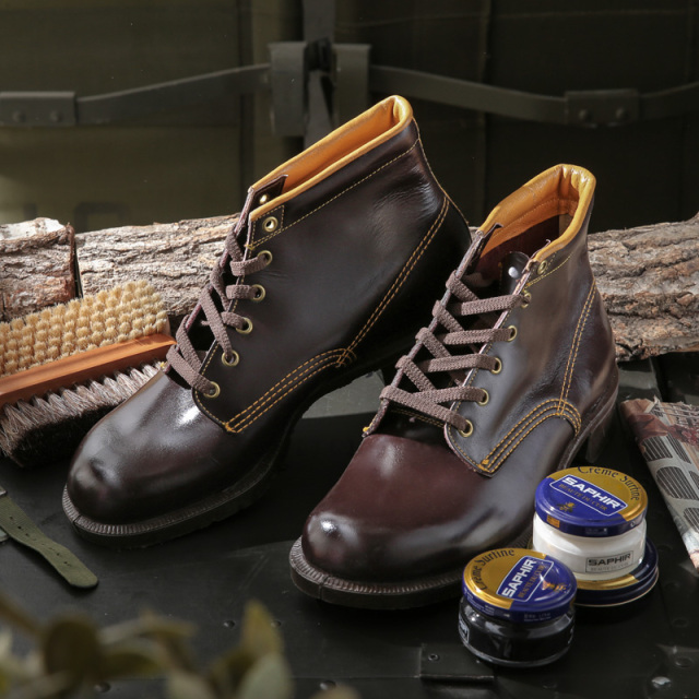 実物 新品 デッドストック オランダ軍 ブラウン レザーブーツ【キャンペーン対象外】【I】ミリタリー