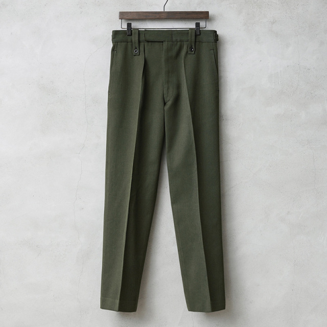 ☆今だけ15%OFF☆実物 USED イギリス軍 ROYAL MARINES BARRACK DRESS トラウザーズ ボタンベルトループ 【キャンペーン対象外】【I】ミリタリー