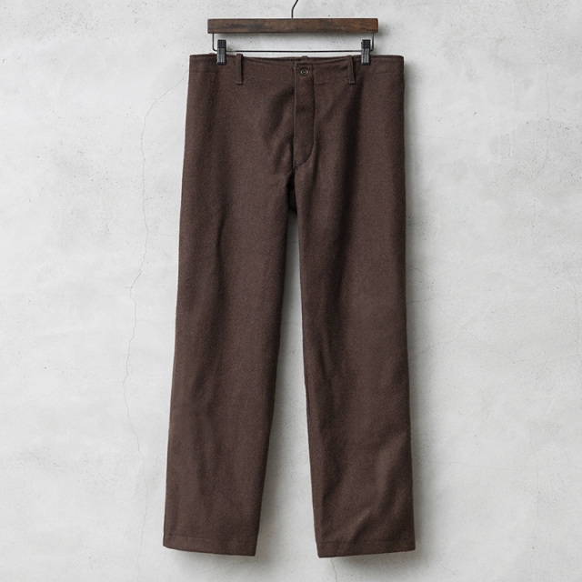 実物 新品 デッドストック イタリア軍 ホスピタル ウールパンツ ブラウン【キャンペーン対象外】【I】ミリタリー