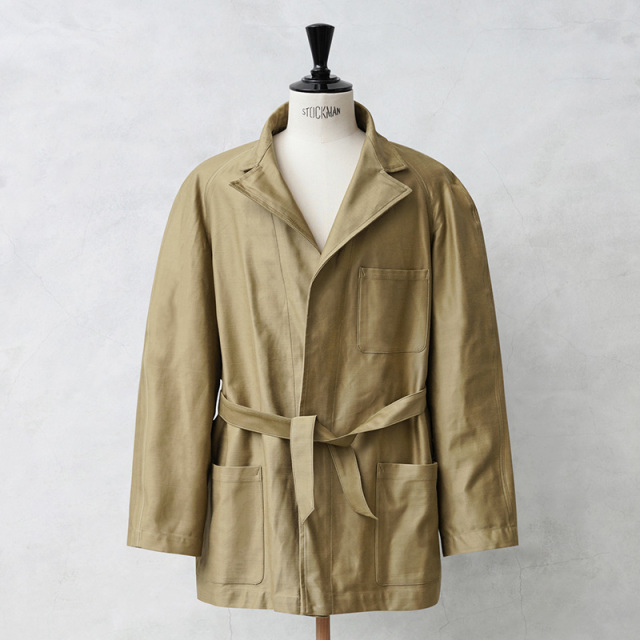 実物 新品 デッドストック イタリア軍 60s ヴィンテージ コットンサテン ホスピタル ジャケット【キャンペーン対象外】【I】ミリタリー