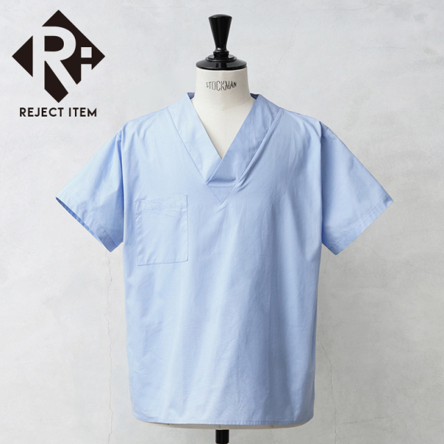 リジェクト 訳あり品 実物 新品 デッドストック イギリス軍 オペレーション Vネック SCRUB シャツ / プルオーバー スモック【キャンペーン対象外】【I】 ミリタリー