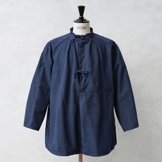 ☆今だけ15%OFF☆実物 USED スイス軍 40’s ヴィンテージ マウンテン スモック NAVY染め / プルオーバーシャツ【キャンペーン対象外】【I】ミリタリー