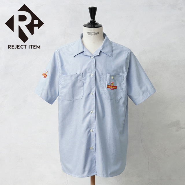 リジェクト 訳あり品 実物 新品 デッドストック イギリス ROYAL MAIL ロイヤルメール ショートスリーブ シャンブレーシャツ【キャンペーン対象外】【I】 ミリタリー