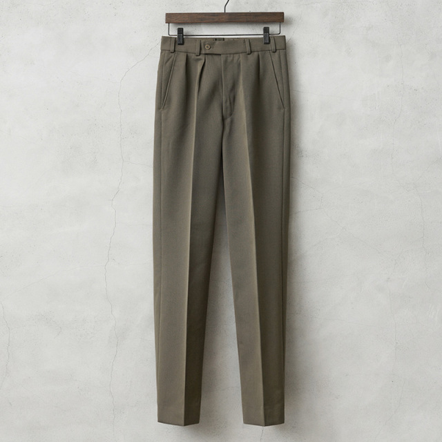 ★割引中15％OFF★実物 新品 デッドストック オランダ軍 ツータック ウール トラウザーズ ジッパーフライ【キャンペーン対象外】【I】ミリタリー