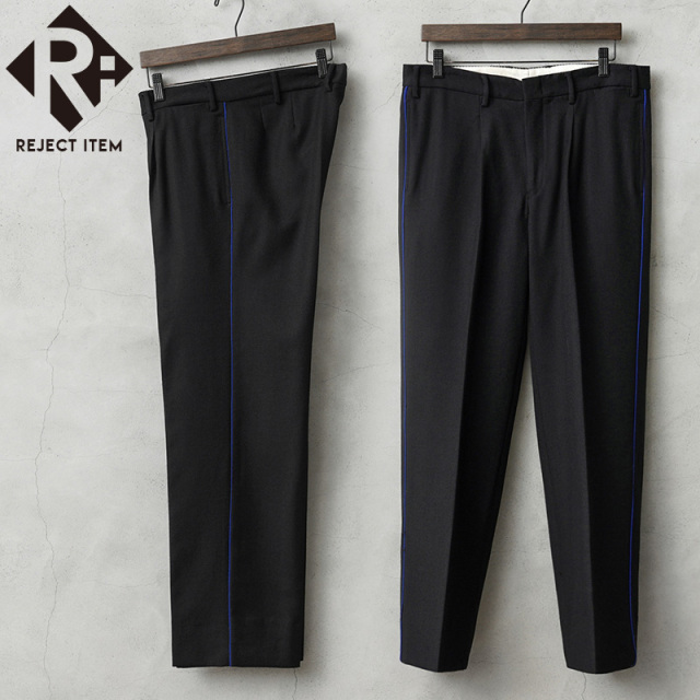 リジェクト 訳あり品 実物 新品 デッドストック イタリア軍 AIR FORCE ブルー サイドライン DRESS トラウザーズ #1 / ウールサージ【キャンペーン対象外】【I】 ミリタリー