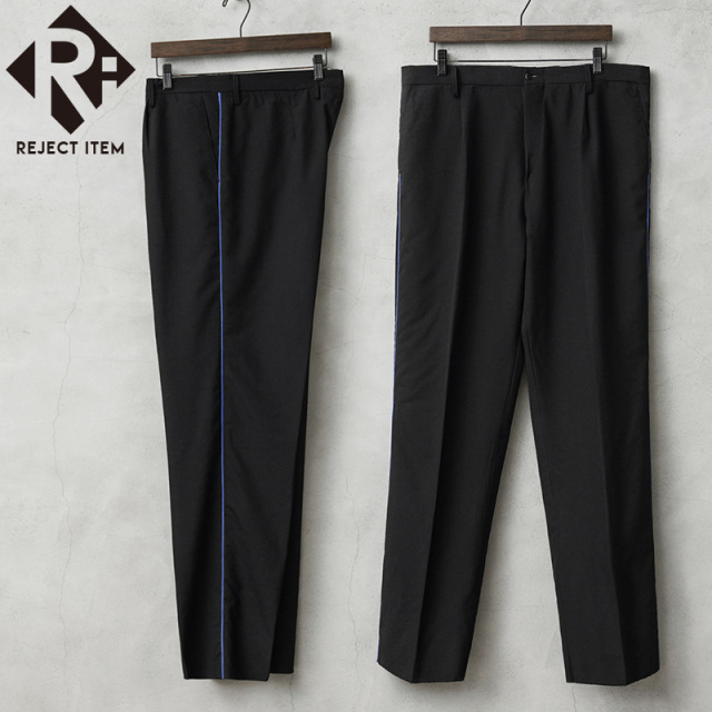リジェクト 訳あり品 実物 新品 デッドストック イタリア軍 AIR FORCE ブルー サイドライン DRESS トラウザーズ #4 / PURE WOOL【キャンペーン対象外】【I】 ミリタリー