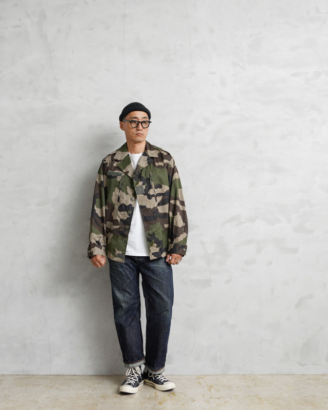 実物 新品 デッドストック フランス軍 F-2ジャケット CCEカモフラージュ 