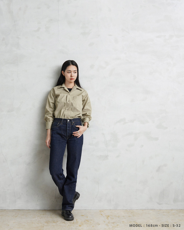 john elliott ペイント加工 ミリタリーシャツ カーキ M 実物 USED 米軍 M-46 ショートスリーブ コットン カーキシャツ