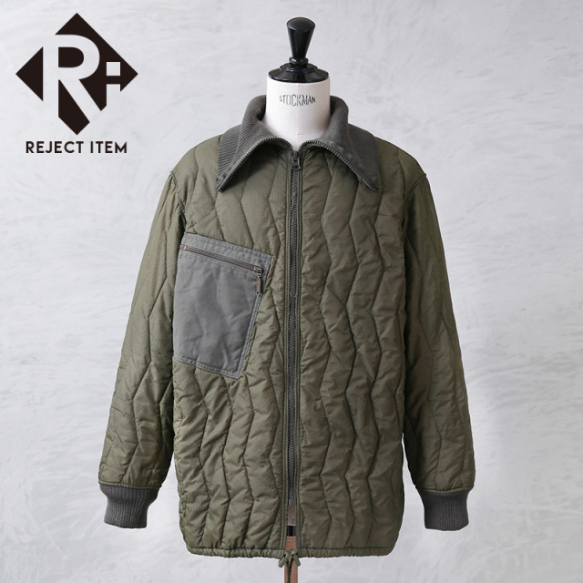 リジェクト 訳あり品 実物 USED ドイツ軍 キルティングライナー ジャケット シングルジップ【キャンペーン対象外】【I】 ミリタリー