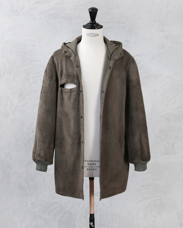 実物 USED オランダ軍 AIR FORCE フィールドパーカ ボアライナー 