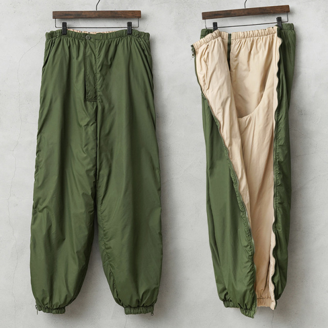 ☆今だけ15%OFF☆実物 USED イギリス軍 THERMAL（サーマル）インサレーション フルジップ リバーシブル パンツ【キャンペーン対象外】【I】ミリタリー