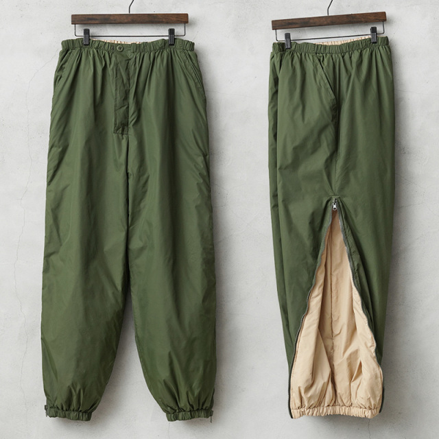 実物 USED イギリス軍 THERMAL（サーマル）インサレーション ハーフジップ リバーシブル パンツ【キャンペーン対象外】【I】ミリタリー