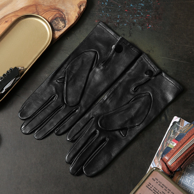 実物 新品 デッドストック イギリス軍 オフィサー ドレス レザーグローブ 