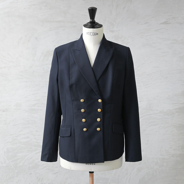 実物 USED フランス海軍 レディース ダブル セレモニージャケット【キャンペーン対象外】【I】ミリタリー
