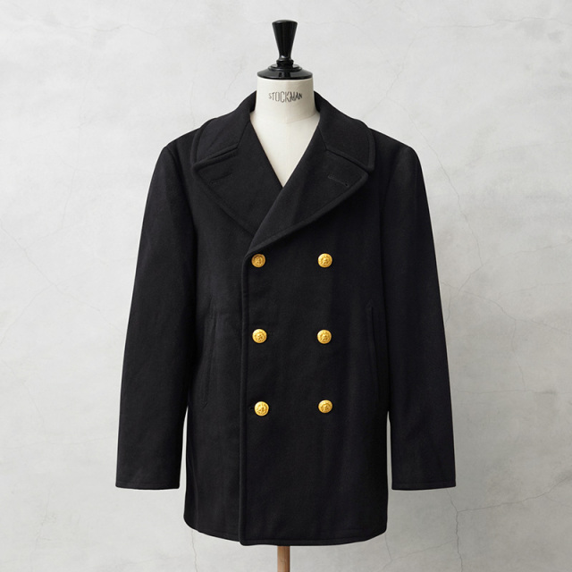 ★割引中15％OFF★実物 USED 米軍 U.S.NAVY KERSEY（カージー）ウール ピーコート ゴールドボタン DARK NAVY / Pコート PEA COAT【キャンペーン対象外】【I】ミリタリー