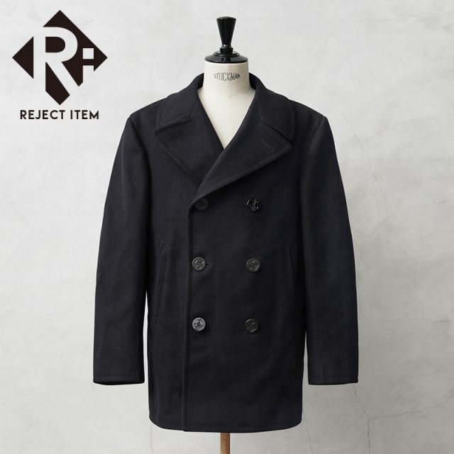 リジェクト 訳あり品 実物 USED 米軍 U.S.NAVY KERSEY（カージー）ウール ピーコート アンカーボタン DARK NAVY / Pコート PEA COAT【キャンペーン対象外】【I】 ミリタリー