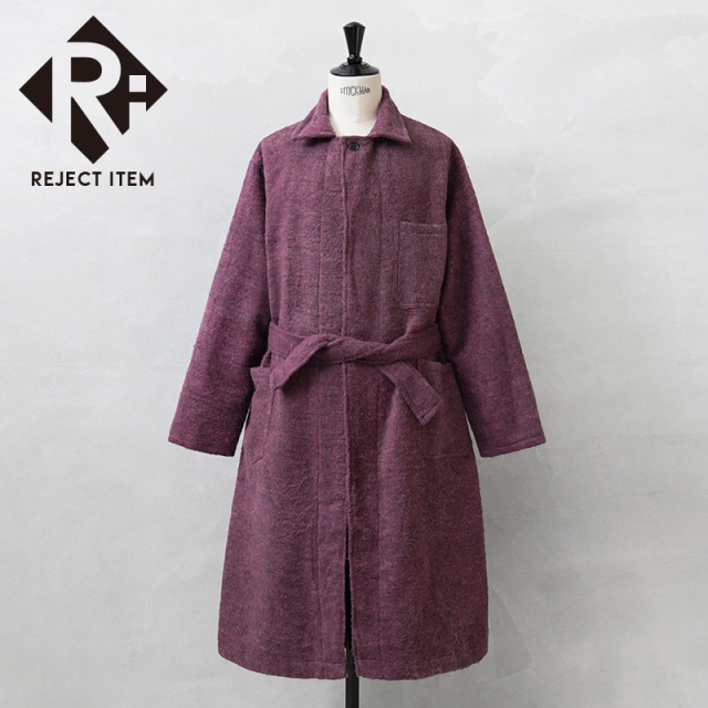 リジェクト 訳あり品 実物 USED ルーマニア軍 メルトンローブ ウールコート REDDISH COLORS PATTERN【B】【キャンペーン対象外】【I】 ミリタリー