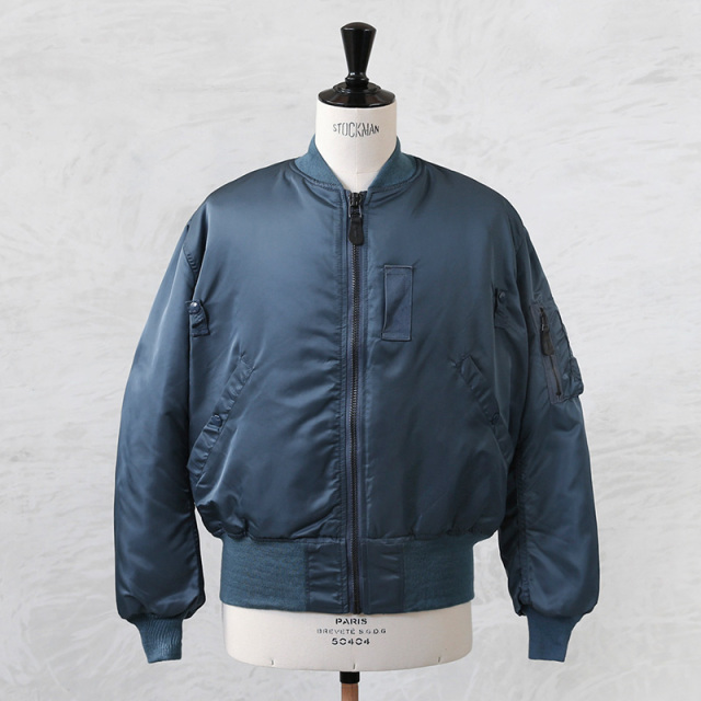 ★カートで割引対象品★GREENBRIER IND.INC グリーンブライヤー インダストリーズ社 MADE IN USA MA-1 フライトジャケット エアフォースマーク AIR FOROCE BLUE【I】