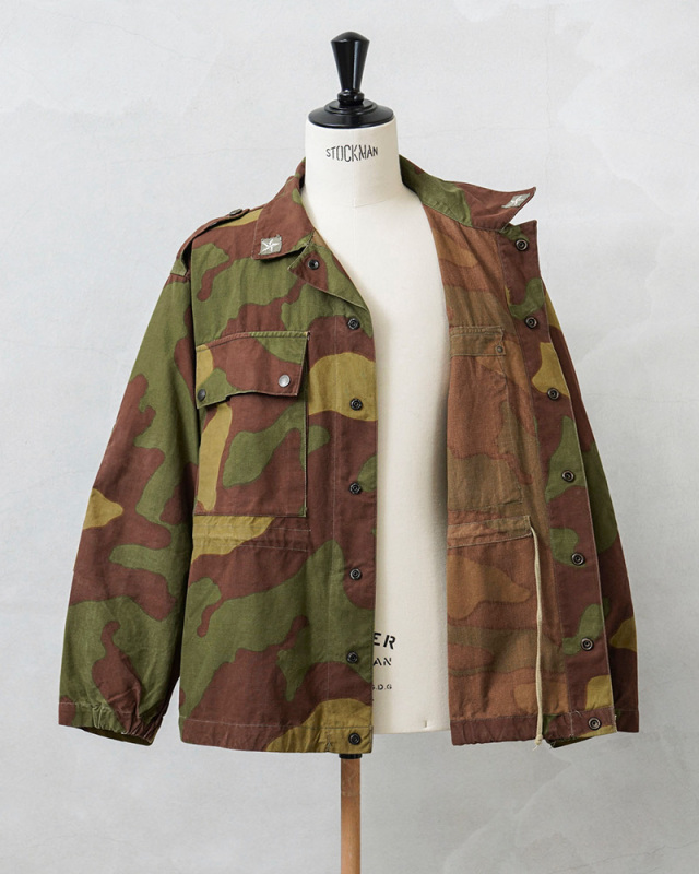 実物70sヴィンテージイタリア軍パラシュートジャケットミリタリー軍物 実物 USED イタリア軍 M-29 TELO MIMETICO 60's パラトルーパー