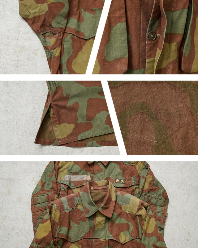 Ｉイタリア軍＊１９６７年＊空挺＊サンマルコ迷彩ジャケット（実物） Iイタリア軍＊1967年＊空挺＊サンマルコ迷彩ジャケット