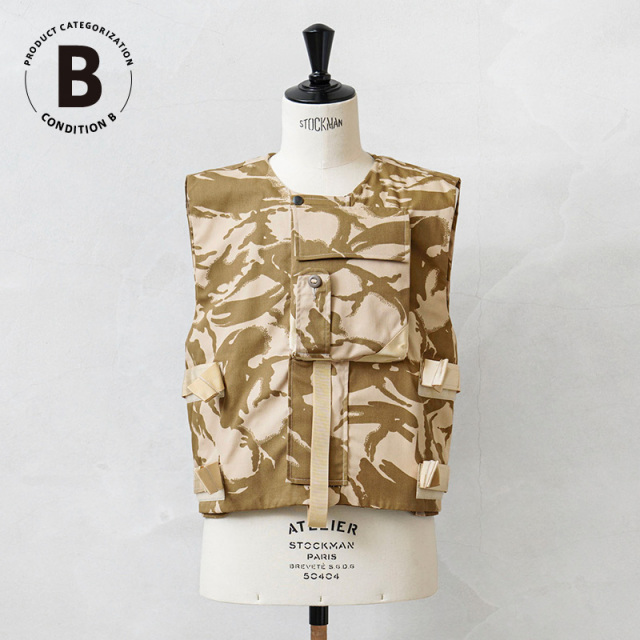 実物 新品 デッドストック イギリス軍 コンバット ボディアーマーベスト デザートDPMカモ コンディションB【キャンペーン対象外】【I】ミリタリー