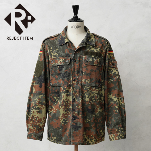リジェクト 訳あり品 実物 USED ドイツ軍 フレクターカモ ジャケット / フレックカモ Flecktarn（フレックターン）【キャンペーン対象外】【I】 ミリタリー