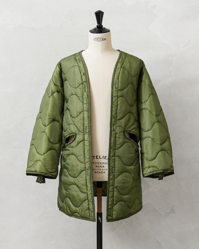 実物 新品 デッドストック 米軍 ナイトデザートカモ パーカー用ライナー 