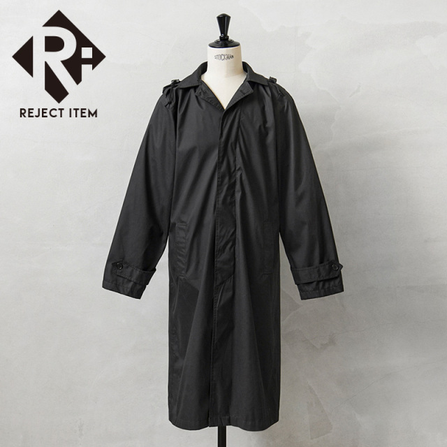 リジェクト 訳あり品 実物 USED ルーマニア軍 WATERPROOF オフィサー レインコート ブラック【キャンペーン対象外】【I】 ミリタリー