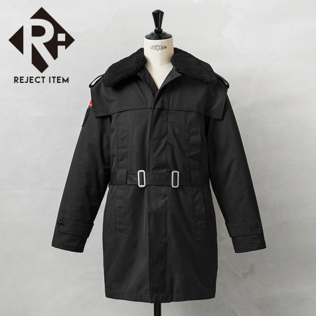 リジェクト 訳あり品 実物 USED ルーマニア海軍 BOA COLLAR オフィサーコート ライナー付き ブラック / ルーマニア軍【キャンペーン対象外】【I】 ミリタリー