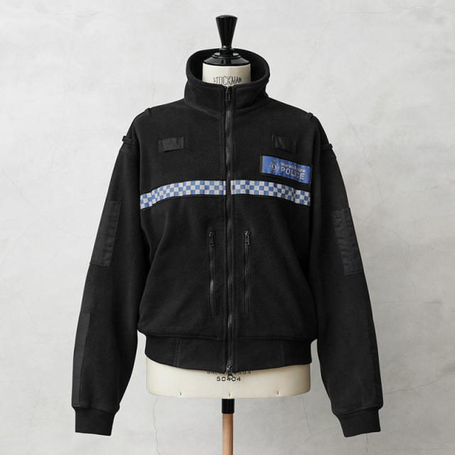 ☆今だけ15%OFF☆実物 USED イギリス警察 POLARTEC POLICE フリースジャケット ポリスリフレクターあり【キャンペーン対象外】【I】ミリタリー