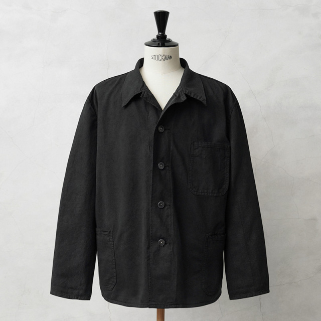 実物 新品 デッドストック ドイツ軍 BW コットン ワークジャケット BLACK染め【キャンペーン対象外】【I】ミリタリー