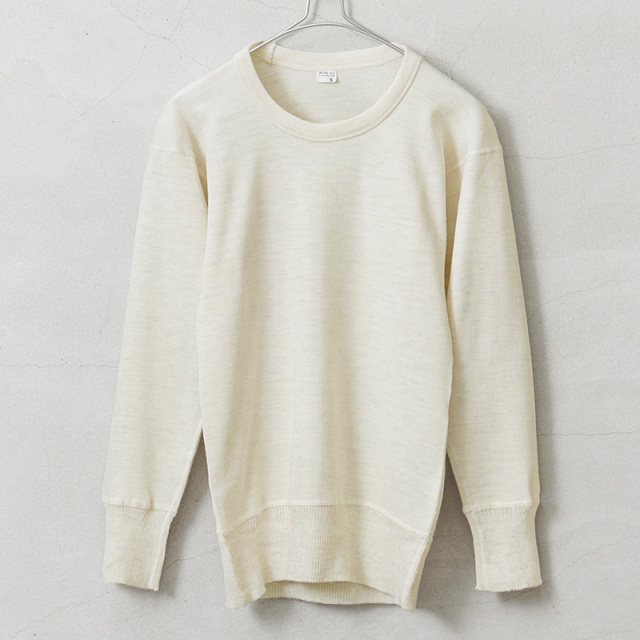 ☆今だけ15%OFF☆実物 新品 デッドストック イタリア軍 リブニット アンダーシャツ ナチュラル【キャンペーン対象外】【I】ミリタリー