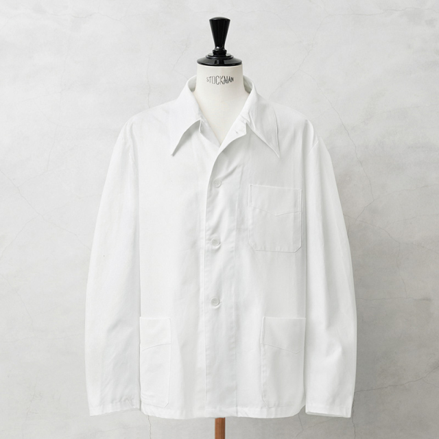 ☆今だけ15%OFF☆実物 新品 デッドストック イタリア海軍 MARINA MILITARE ホスピタル ジャケット ホワイト / イタリア軍【キャンペーン対象外】【I】ミリタリー