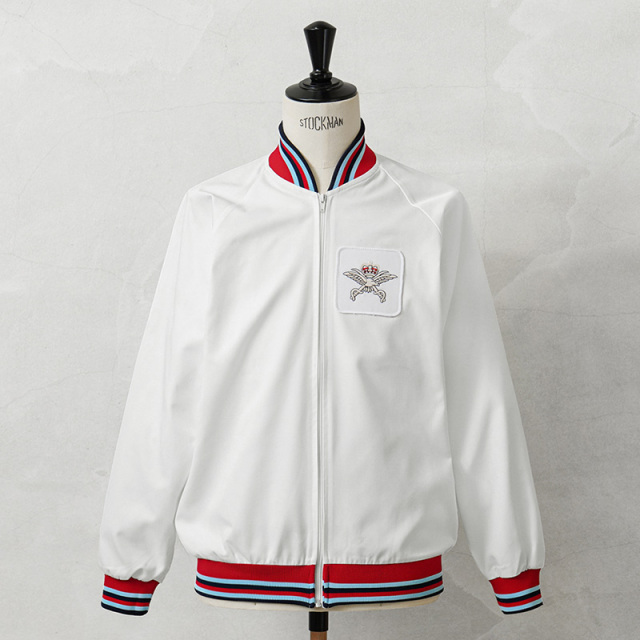 実物 USED イギリス軍 PTI フィジカル トレーニング ジャケット WHITE ラグランスリーブ【キャンペーン対象外】【I】ミリタリー