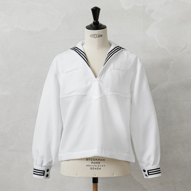 実物 新品 デッドストック 米軍 U.S.NAVY SDW セーラーシャツ パイピング＆サイドファスナー / 米海軍【キャンペーン対象外】【I】ミリタリー